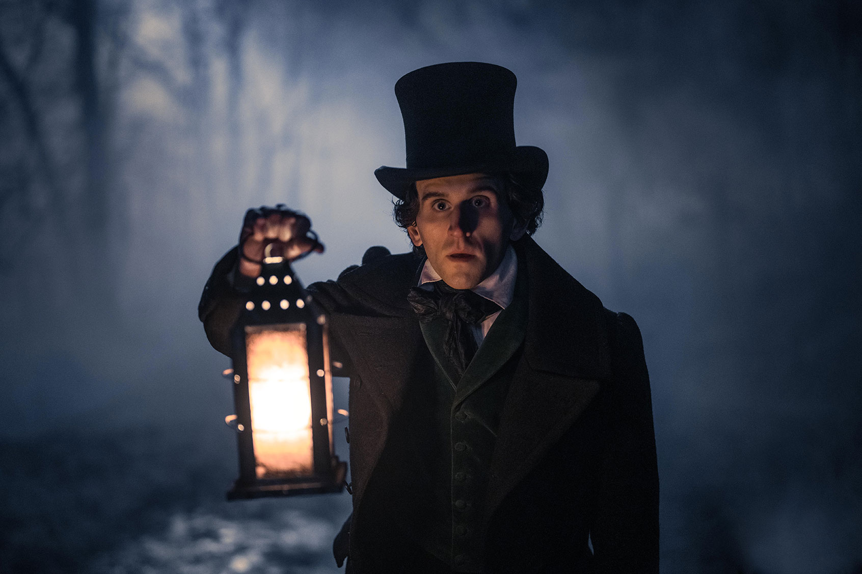 Harry Melling as Edgar Allen Poe in "The Pale Blue Eye" (Scott Garfield/Netflix)