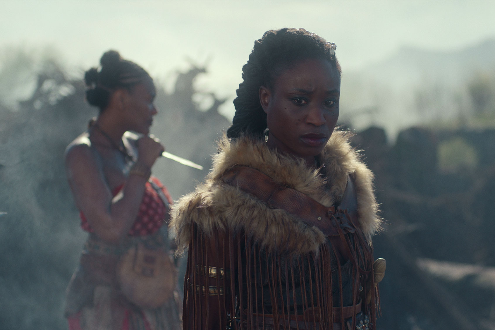 Njinga (ADESUWA ONI) in "African Queens: Njinga." (Netflix)