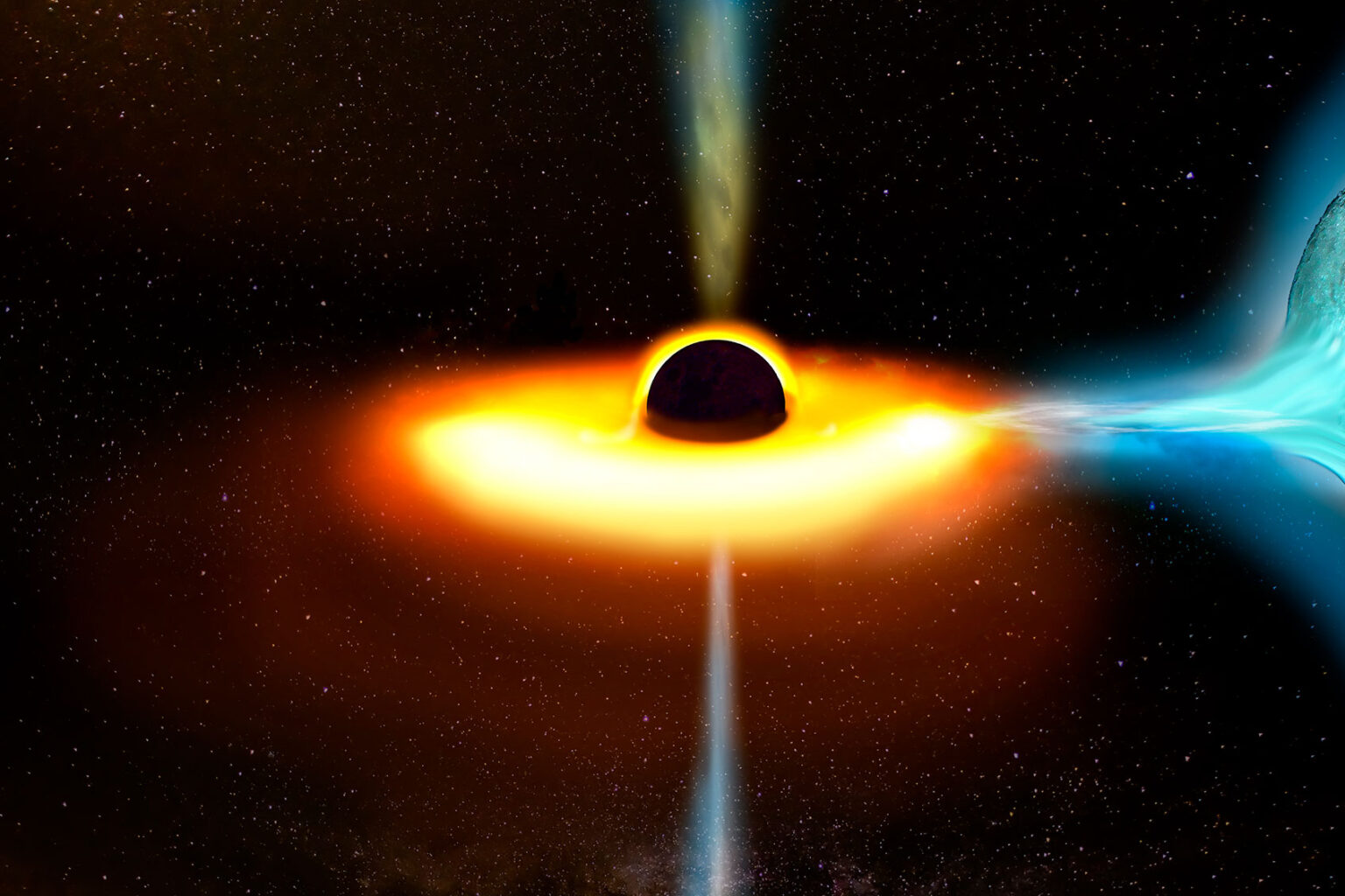 Black holes may be quietly generating the force that is tearing the ...