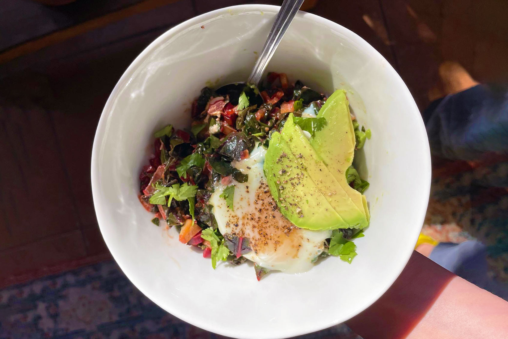 Eggs with Creamed Collards (Maggie Hennessy)