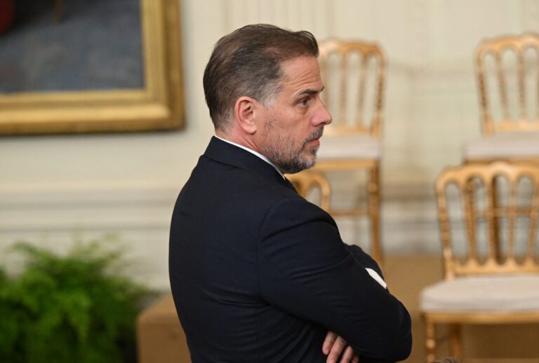 Hunter Biden attends a Presidential Medal of Freedom ceremony in the East Room of the White House in Washington, DC, July 7, 2022. (SAUL LOEB/AFP via Getty Images)