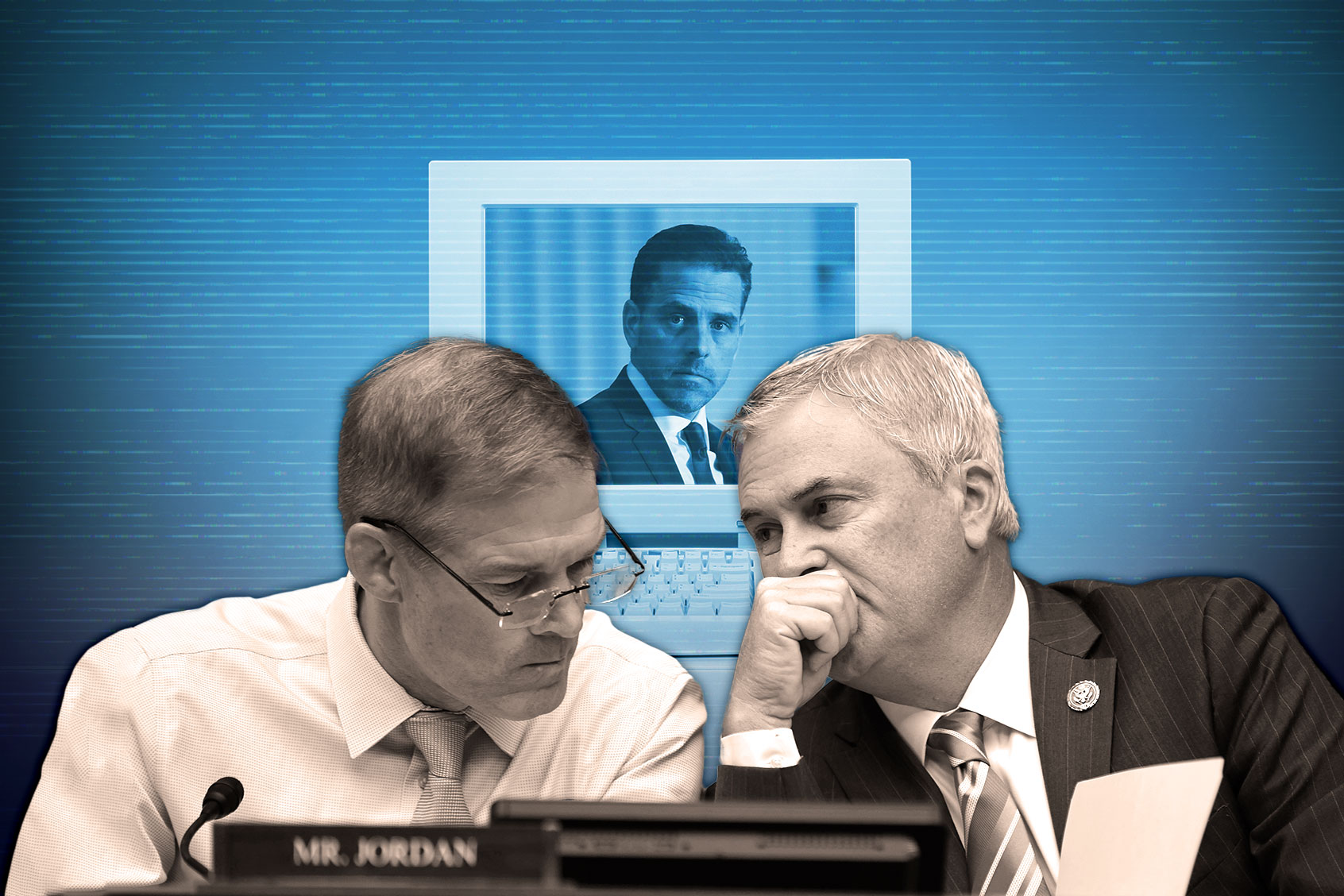 Jim Jordan, James Comer and Hunter Biden (Photo illustration by Salon/Getty Images)