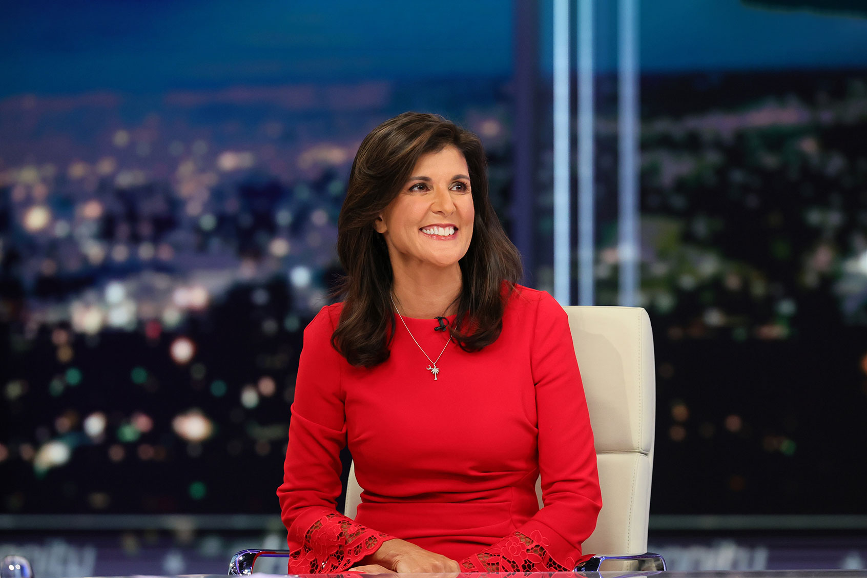 Nikki Haley visits "Hannity" at Fox News Channel Studios on January 20, 2023 in New York City. (Theo Wargo/Getty Images)