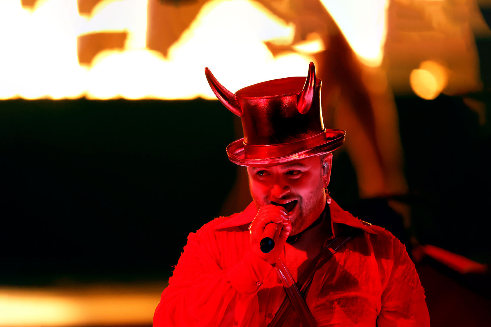Sam Smith performs onstage during the 65th GRAMMY Awards at Crypto.com Arena on February 05, 2023 in Los Angeles, California. (Kevin Winter/Getty Images for The Recording Academy)