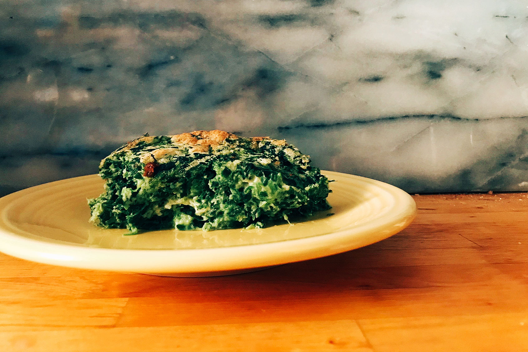 Spinach soufflé (Mary Elizabeth Williams)