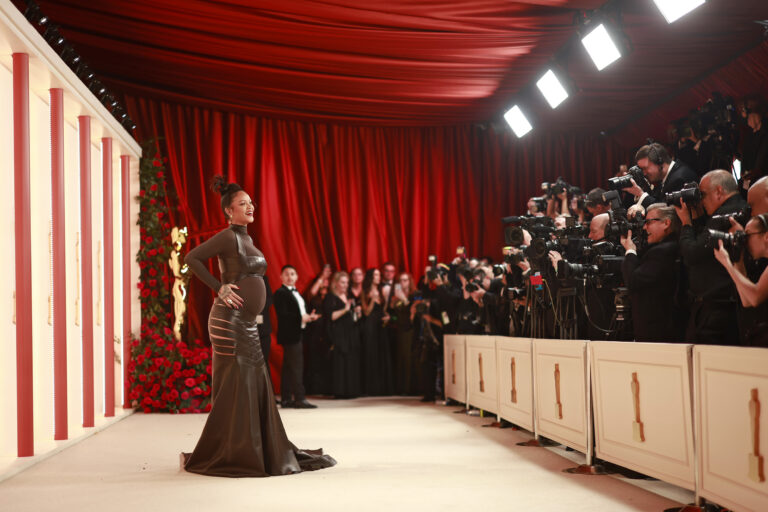 Rihanna attends the 95th Annual Academy Awards on March 12, 2023 in Hollywood, California (Emma McIntyre/Getty Images)