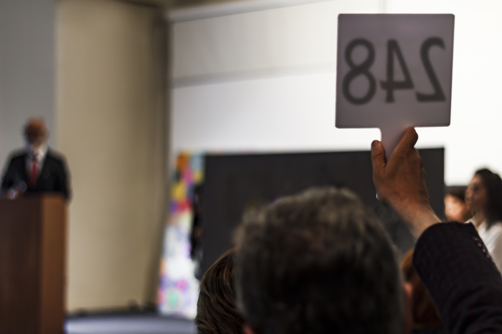 Ongoing auction session (SERCAN ERTÜRK/Getty Images)