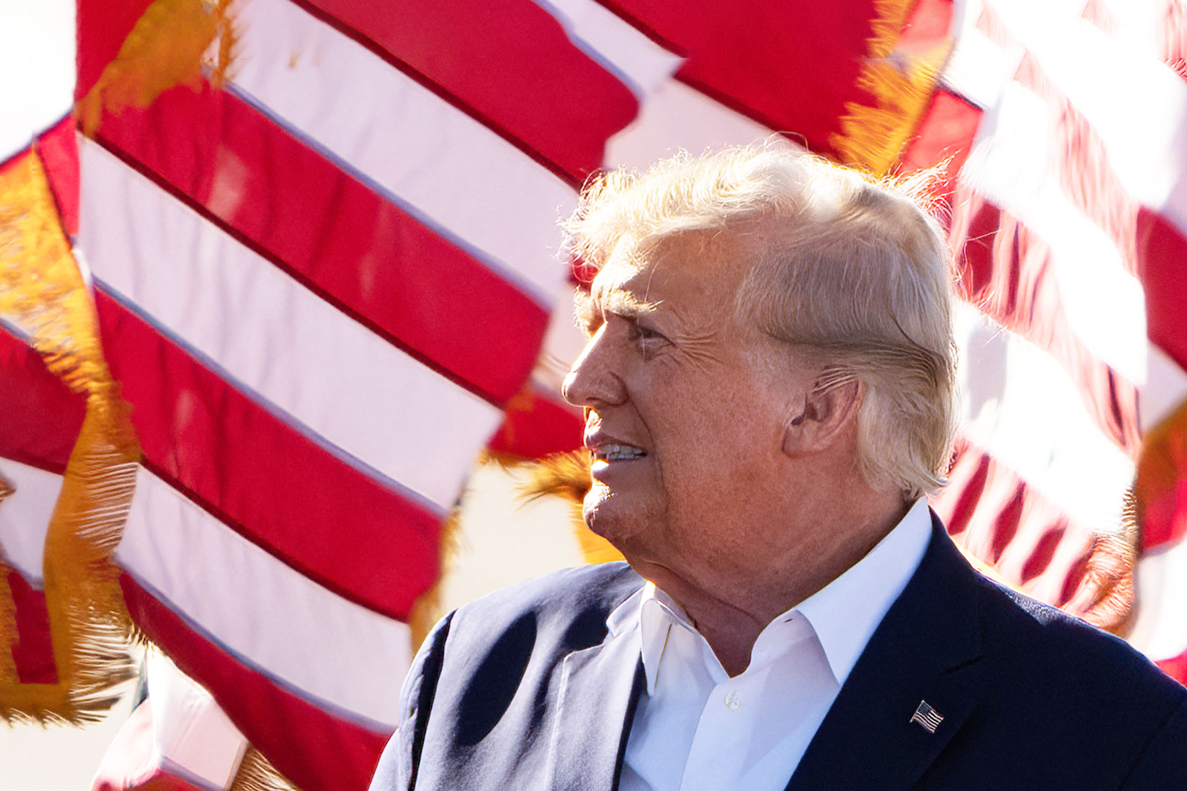 Former US President Donald Trump speaks during a 2024 election campaign rally in Waco, Texas, March 25, 2023. (SUZANNE CORDEIRO/AFP via Getty Images)