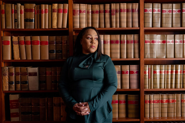 Fani Willis, the District Attorney of Fulton County, Georgia inside her office chambers in the Fulton County Justice Center Tower in Atlanta, Georgia on Tuesday, September 20, 2022. (David Walter Banks/Getty Images)