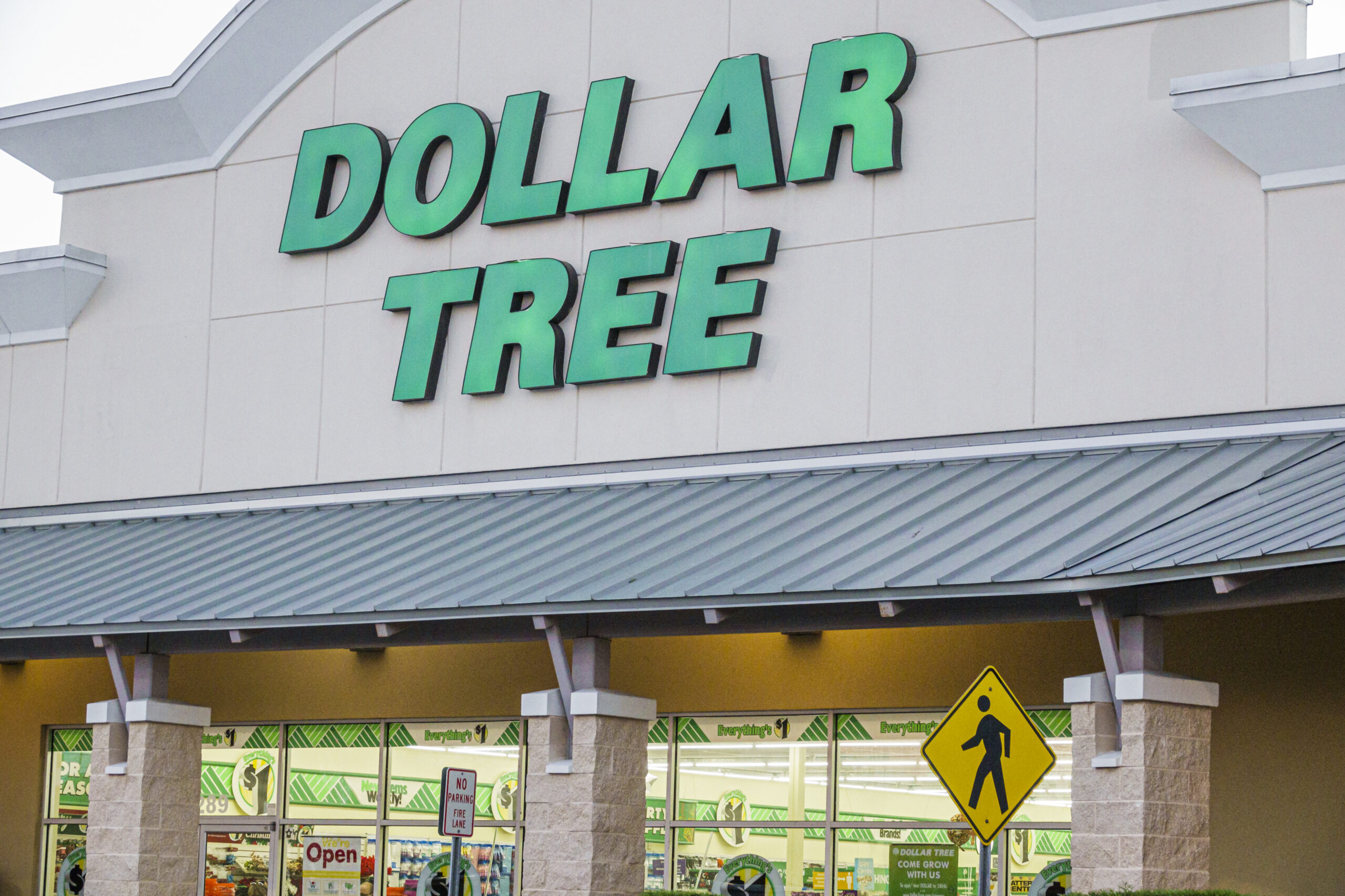 Dollar Tree discount variety store in Spring Hill, Florida. (Jeffrey Greenberg/Education Images/Universal Images Group via Getty Images)