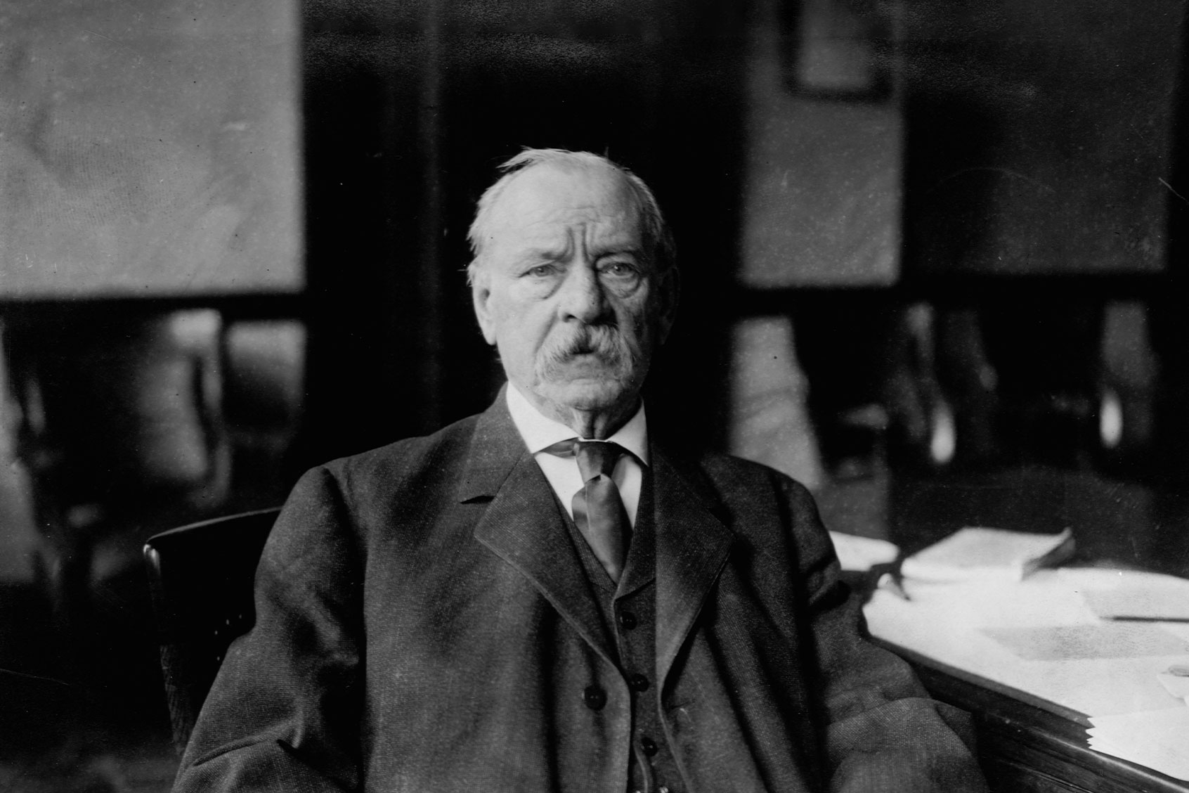 Grover Cleveland at Desk (Library of Congress/Corbis/VCG via Getty Images)
