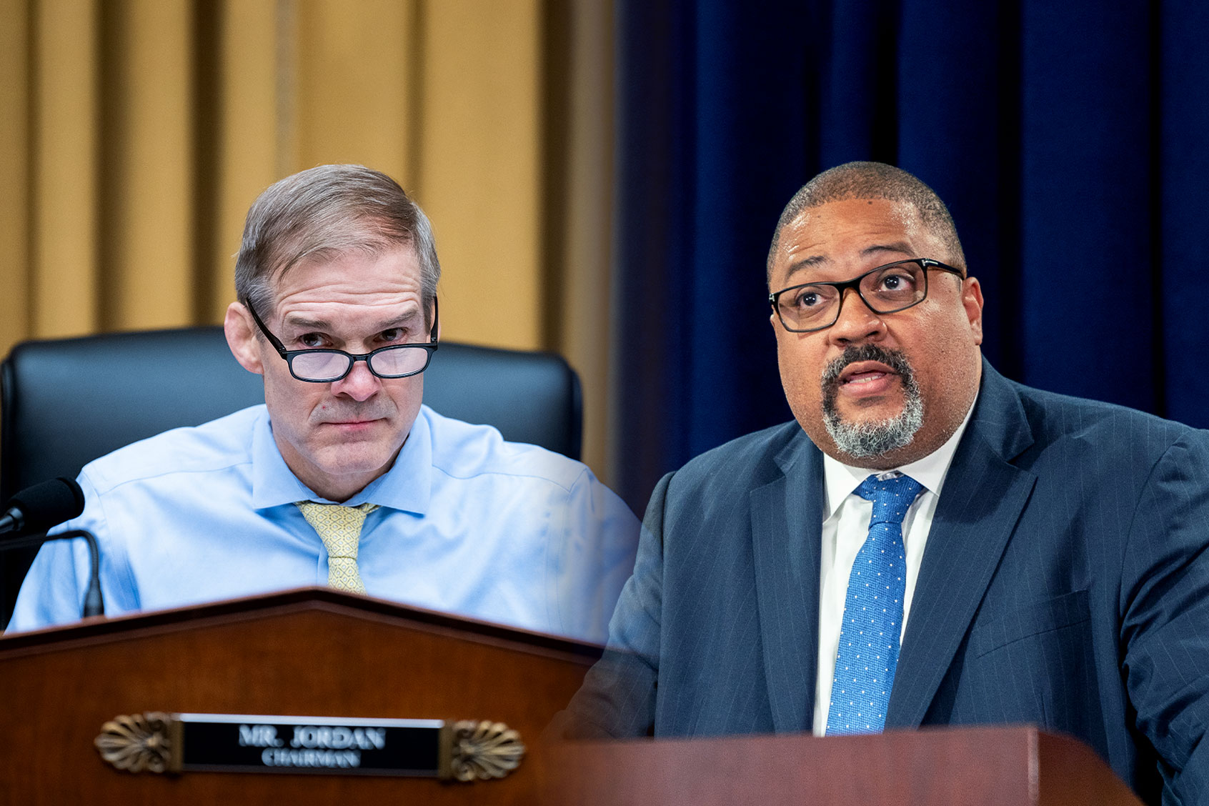Jim Jordan and Alvin Bragg (Photo illustration by Salon/Getty Images)