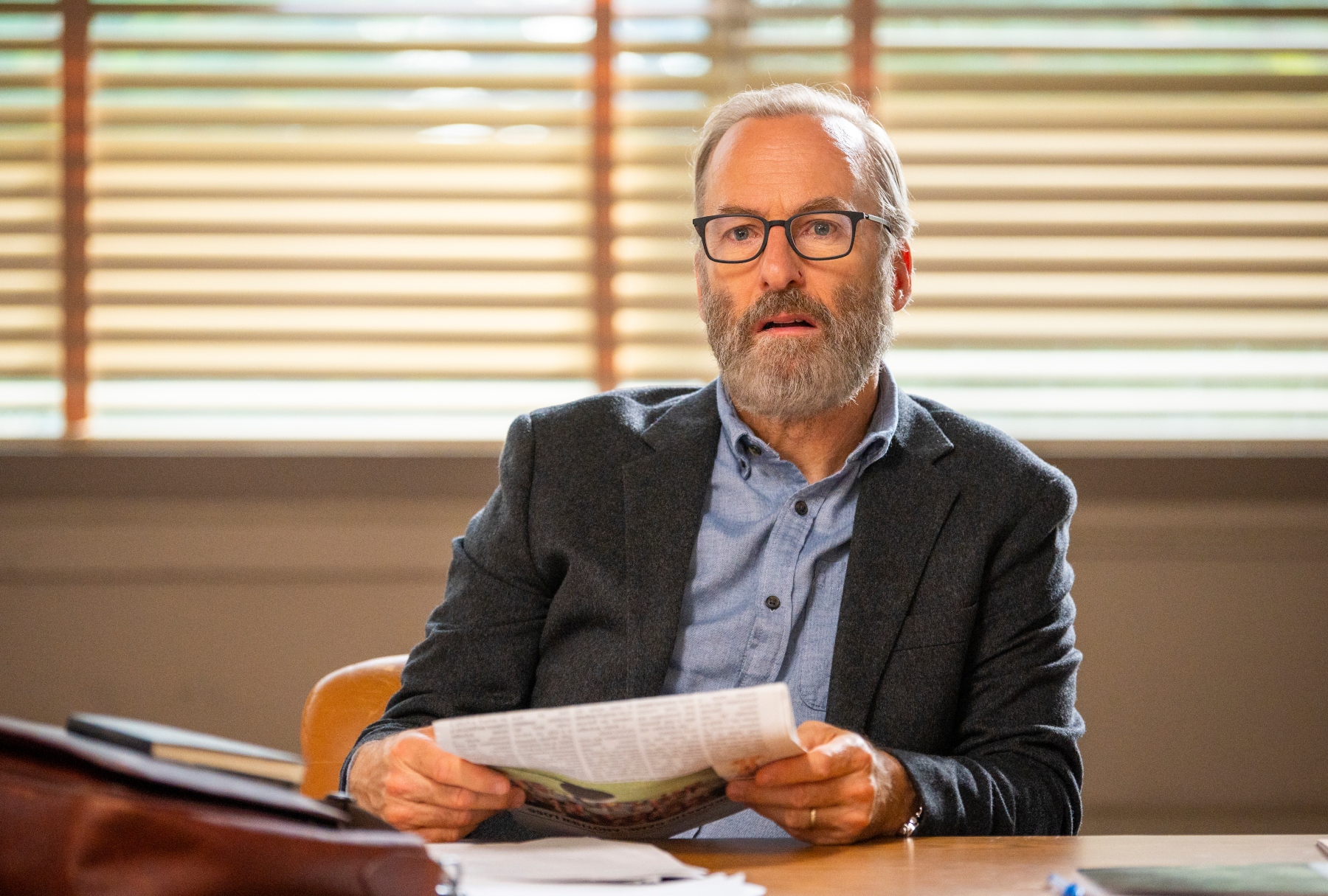 Bob Odenkirk as Hank in "Lucky Hank" (AMC)