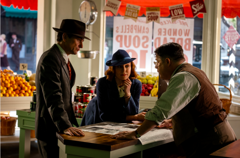 Matthew Rhys, Juliet Rylance, Sean Astin (Merrick Morton/HBO)