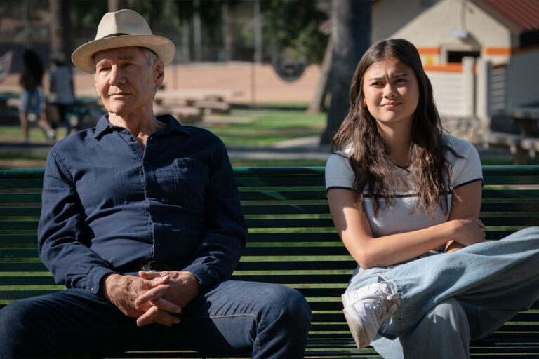 Harrison Ford and Lukita Maxwell in "Shrinking" (Apple TV+)