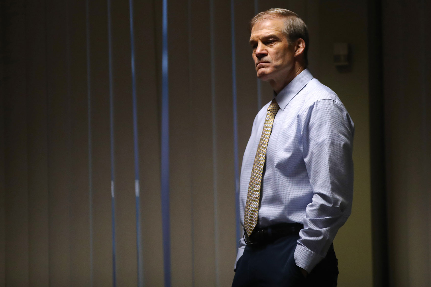 Chair Rep. Jim Jordan (R-OH) attends a House Judiciary Committee field hearing on violent crime in New York on April 17, 2023 at the Javits Federal Building in New York City. (Spencer Platt/Getty Images)