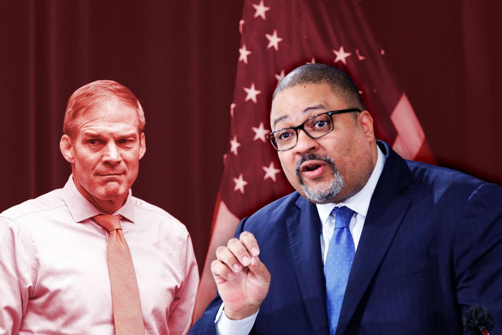 Jim Jordan and Alvin Bragg (Photo illustration by Salon/Getty Images)