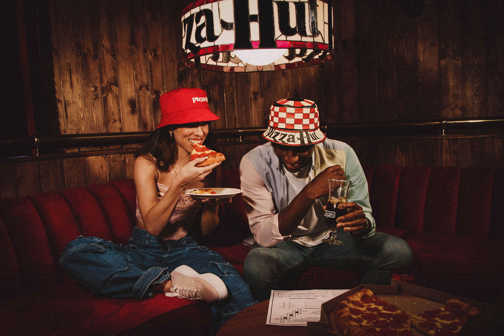 Pizza Hut's all-new reversible Hut Hat (Photo courtesy of Pizza Hut)