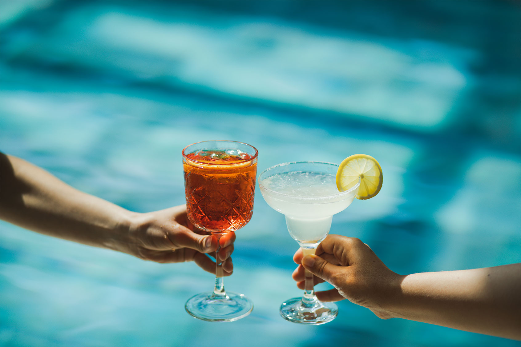 Toasting Spritz and Margarita cocktails (Getty Images/Oleg Breslavtsev)