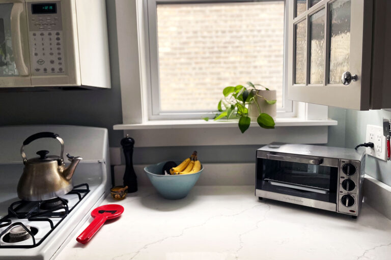 Maggie Hennessy's white countertops (Photo courtesy of Maggie Hennessy)