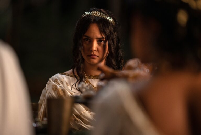 Courtney Eaton as teenage Lottie in a "Yellowjackets" fantasy flashback (Showtime)