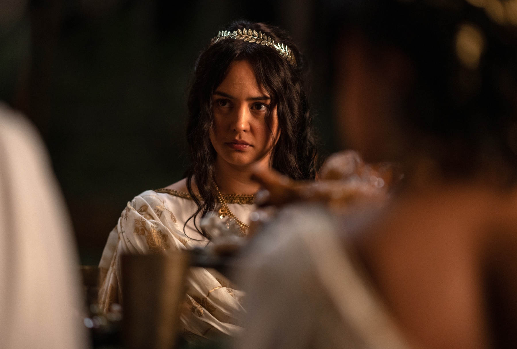 Courtney Eaton as teenage Lottie in a "Yellowjackets" fantasy flashback (Showtime)