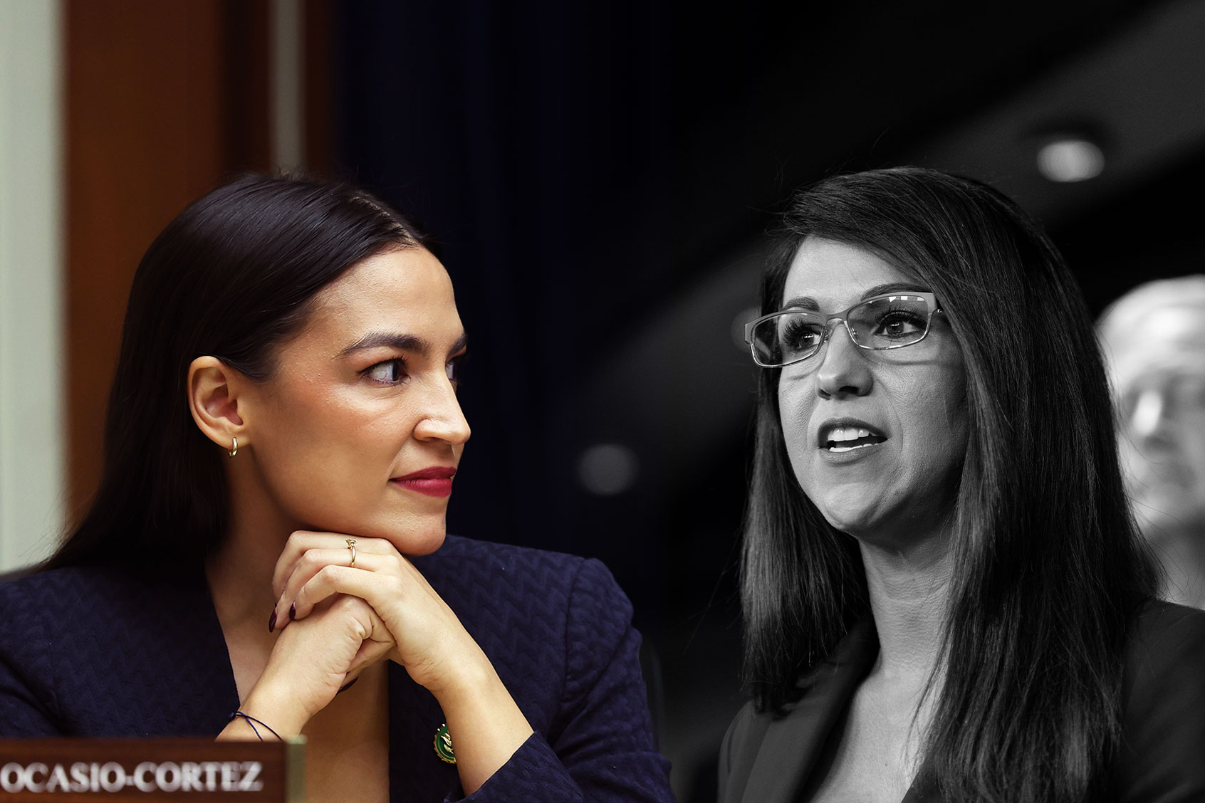 Alexandria Ocasio-Cortez and Lauren Boebert (Photo illustration by Salon/Getty Images)