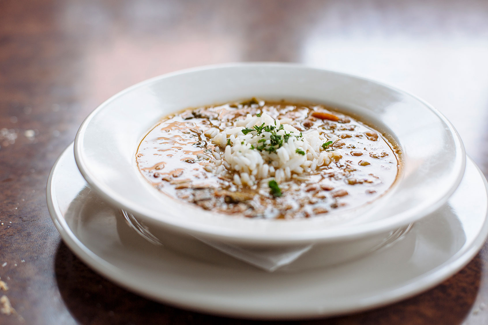 Bowl of gumbo with rice (Getty Images/Emily Suzanne McDonald)