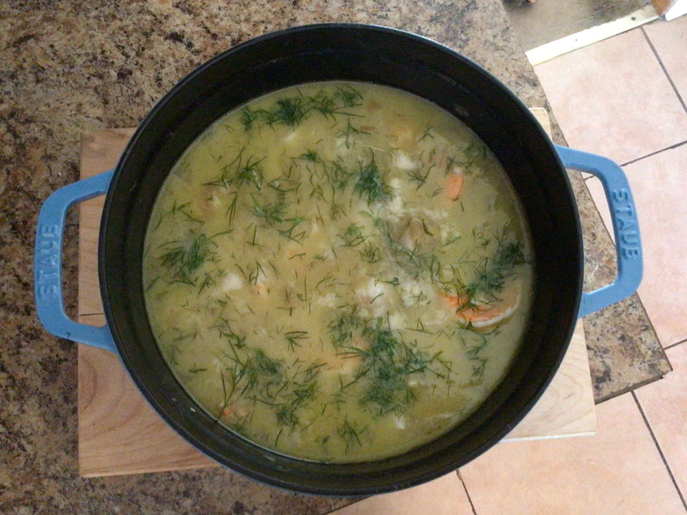 Fish stew with shrimp, grouper and potatoes
