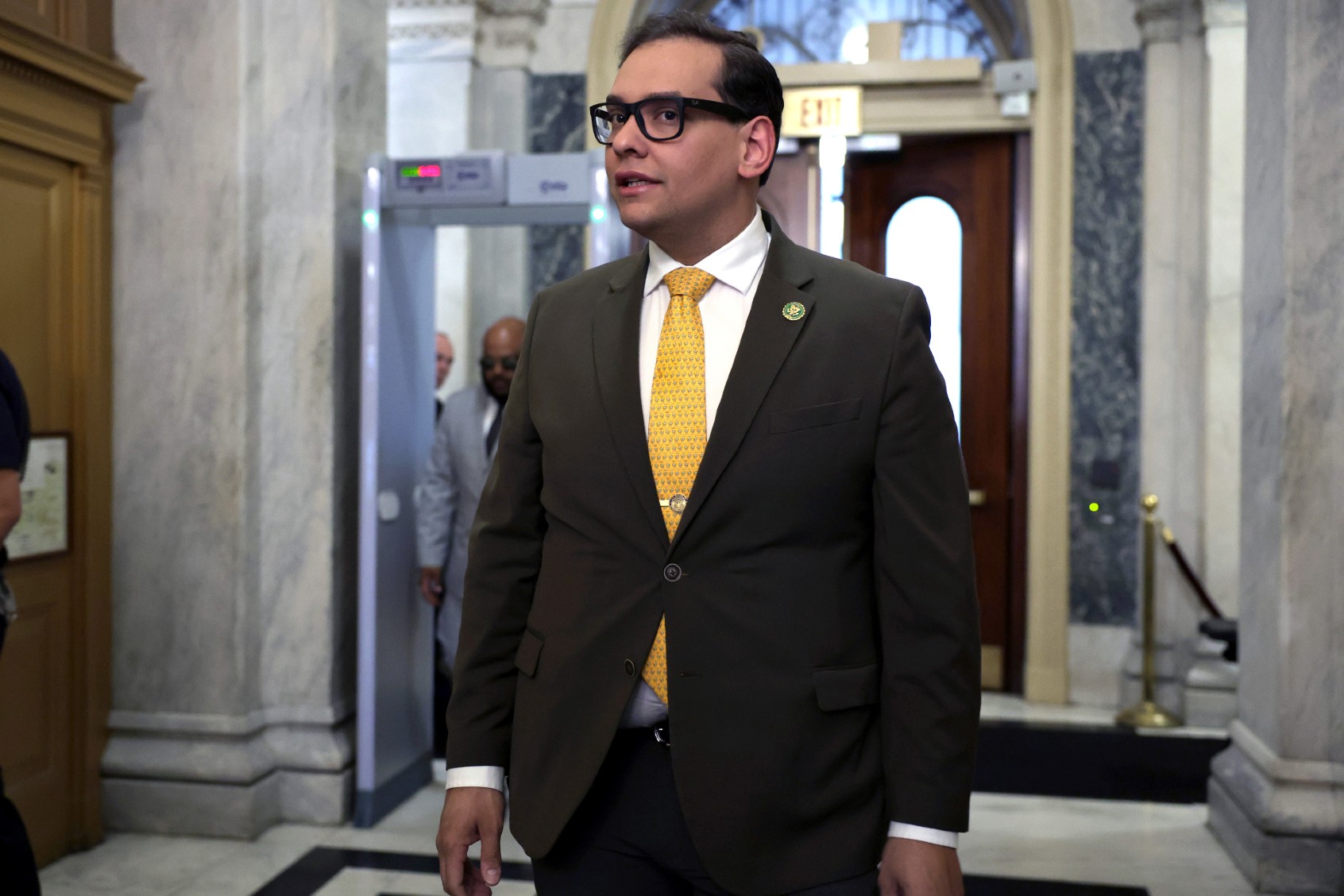 Rep. George Santos (R-NY) arrives at the U.S. Capitol for a vote on May 11, 2023 in Washington, DC. (Alex Wong/Getty Images)