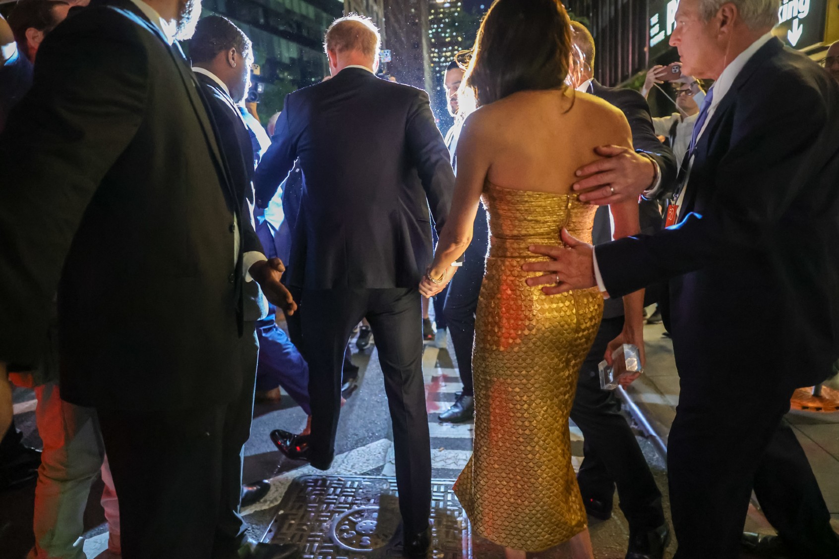 Duchess of Sussex Meghan Markle and Duke of Sussex Prince Harry attend a ceremony for the Ms. Foundation in New York on May 16, 2023. (Selcuk Acar/Anadolu Agency via Getty Images)