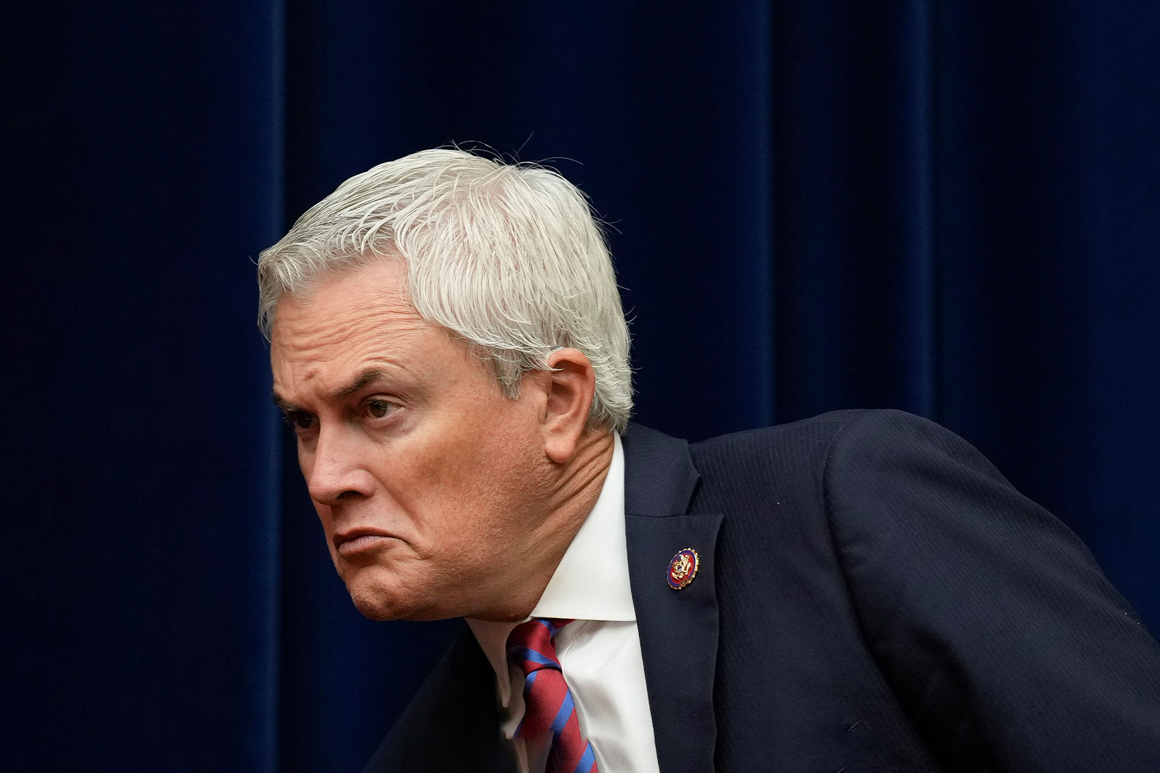 Full committee chairman Rep. James Comer (R-KY) attends a House Oversight Subcommittee on Government Operations and Federal Workforce hearing on Capitol Hill May 17, 2023 in Washington, DC. (Drew Angerer/Getty Images)