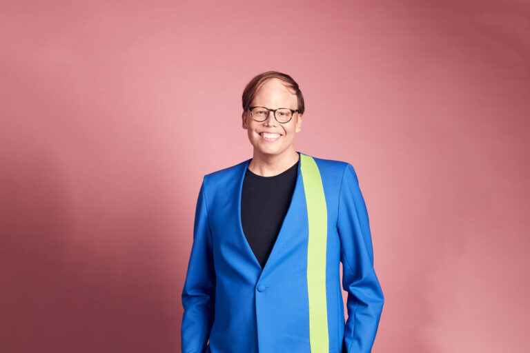 Jeff Hiller poses in the IMDb Portrait Studio at the 2023 Independent Spirit Awards on March 04, 2023 in Santa Monica, California. (Michael Rowe/Getty Images for IMDb)