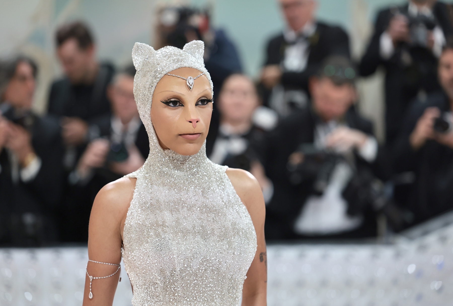 Doja Cat attends The 2023 Met Gala Celebrating "Karl Lagerfeld: A Line Of Beauty" at The Metropolitan Museum of Art on May 01, 2023 in New York City (Jamie McCarthy/Getty Images)