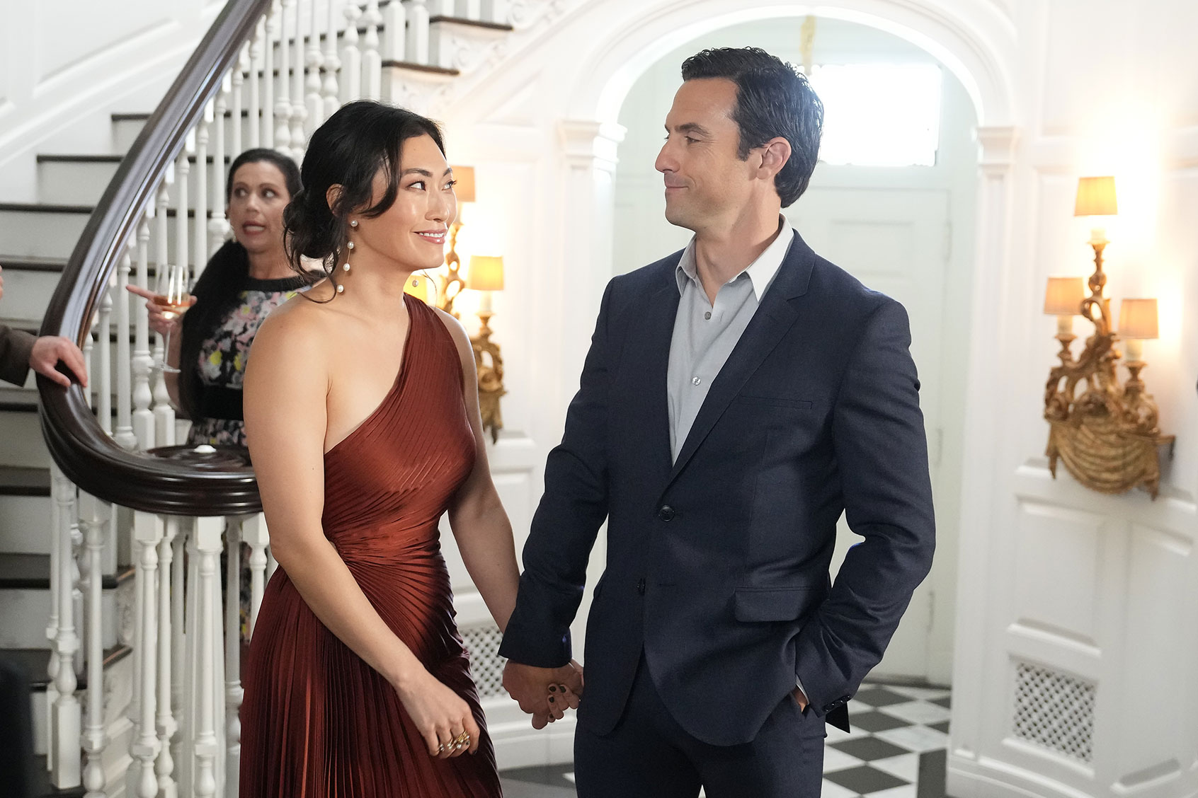 Catherine Haena Kim and Milo Ventimiglia in "The Company You Keep" (ABC)