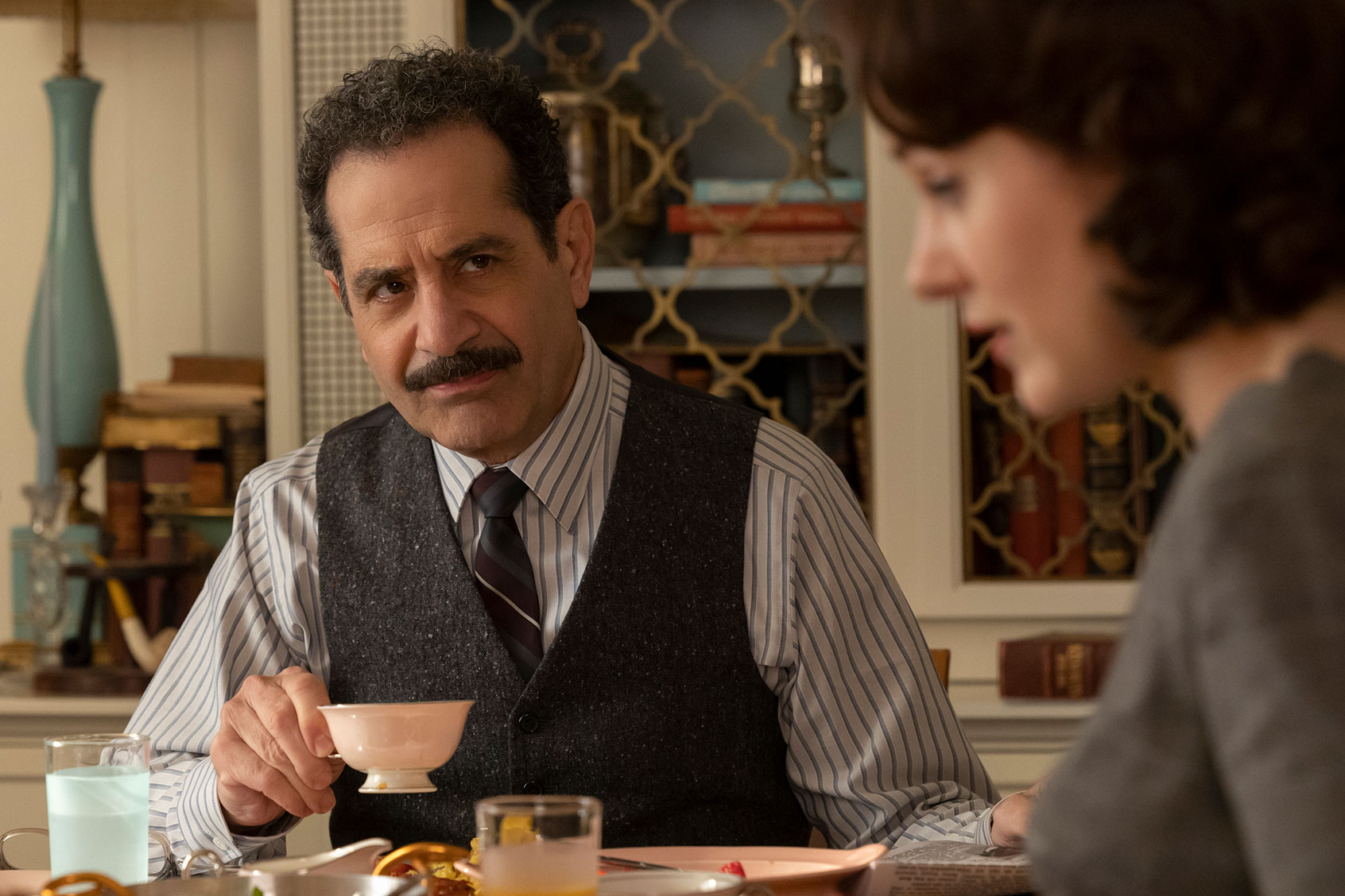 Tony Shalhoub (Abe Weissman) in "The Marvelous Mrs. Maisel" (Philippe Antonello/Prime Video)
