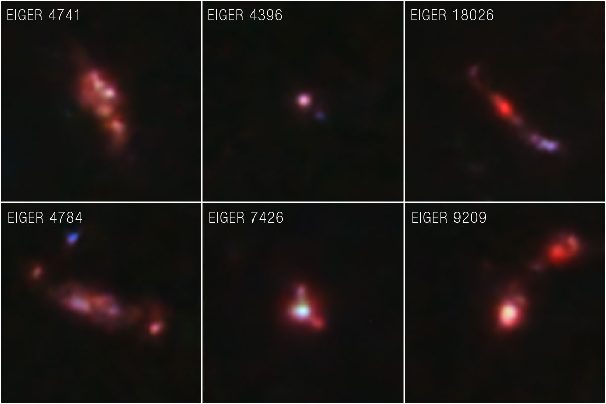 Distant Galaxy Samples Near Quasar J0100+2802 (NIRCam Image)