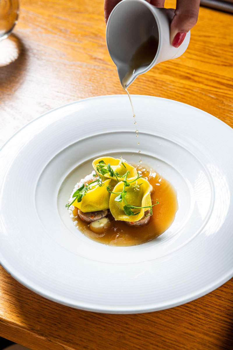 English Pea Tortellini at Gravitas DC