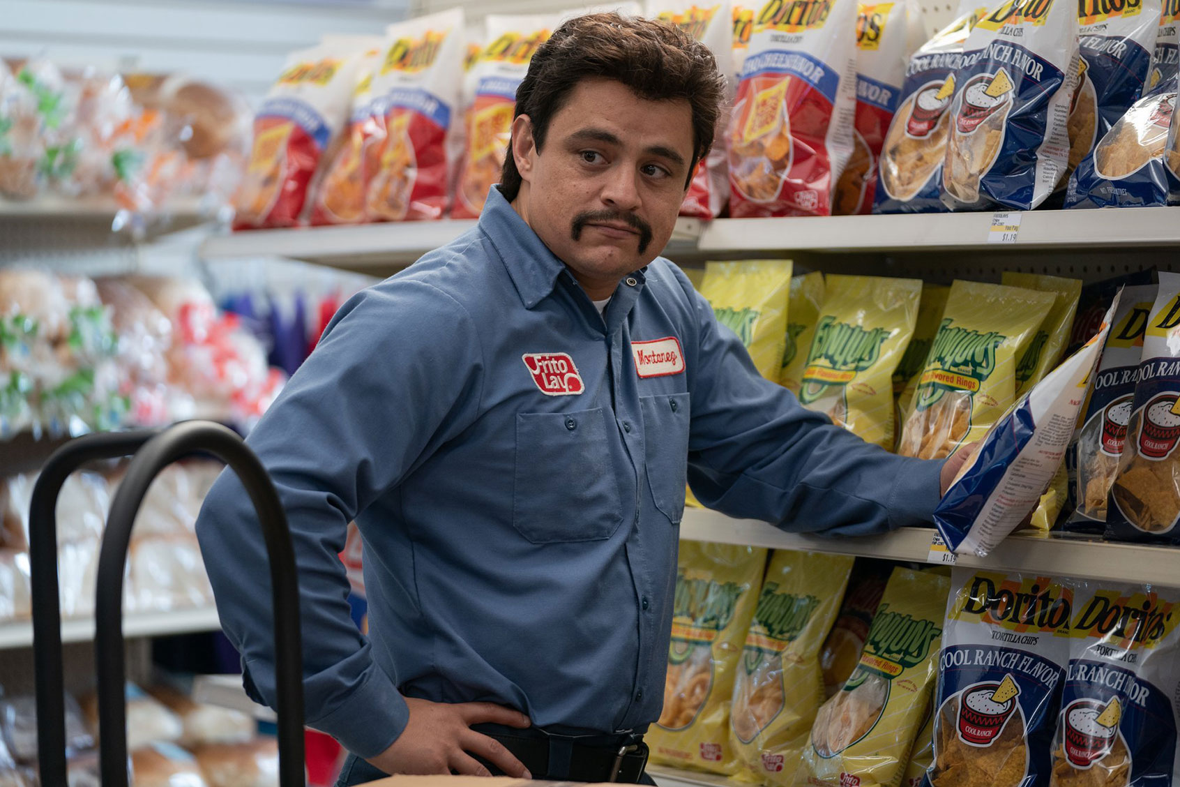 Jesse Garcia in "Flamin' Hot" (Photo by Anna Kooris / Courtesy of Searchlight Pictures)
