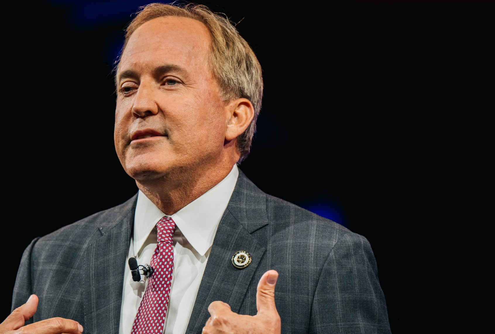 Texas Attorney General Ken Paxton speaks during the Conservative Political Action Conference held at the Hilton Anatole on July 11, 2021 in Dallas, Texas. (Brandon Bell/Getty Images)