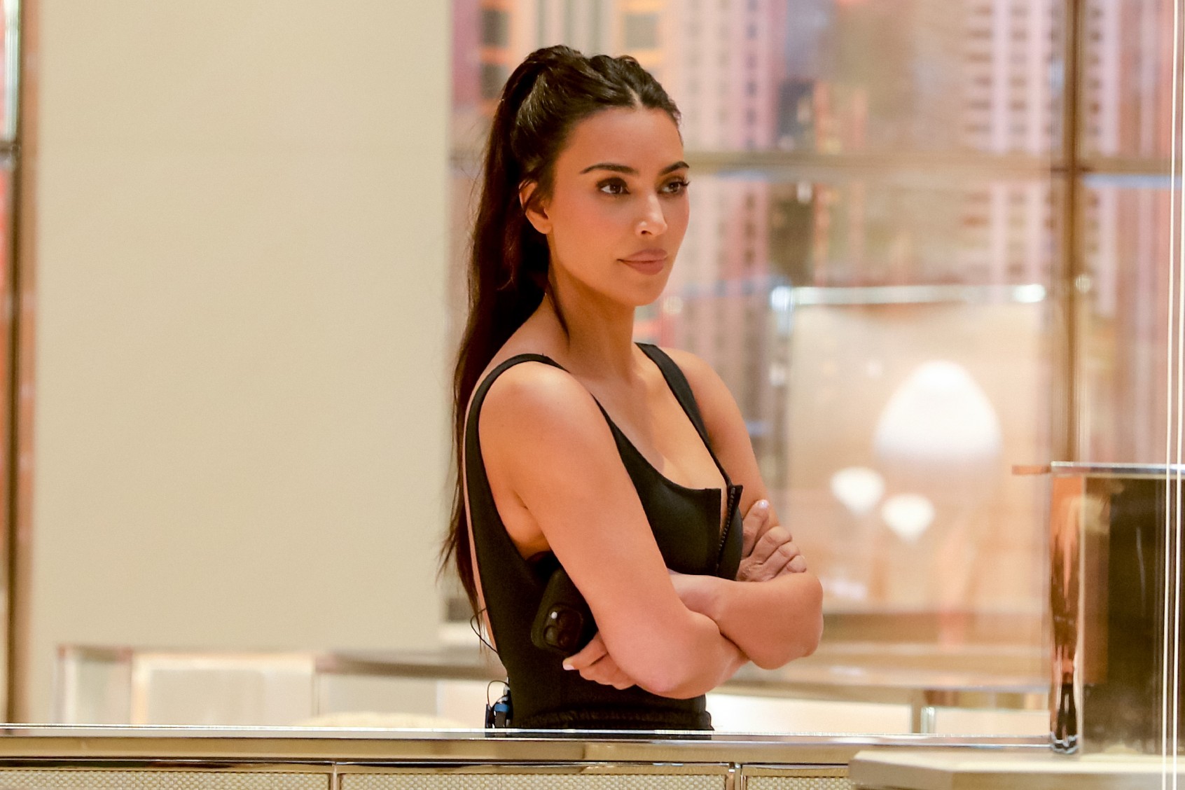 Kim Kardashian is seen on May 16, 2023 in New York City. (Jose Perez/Bauer-Griffin/GC Images)