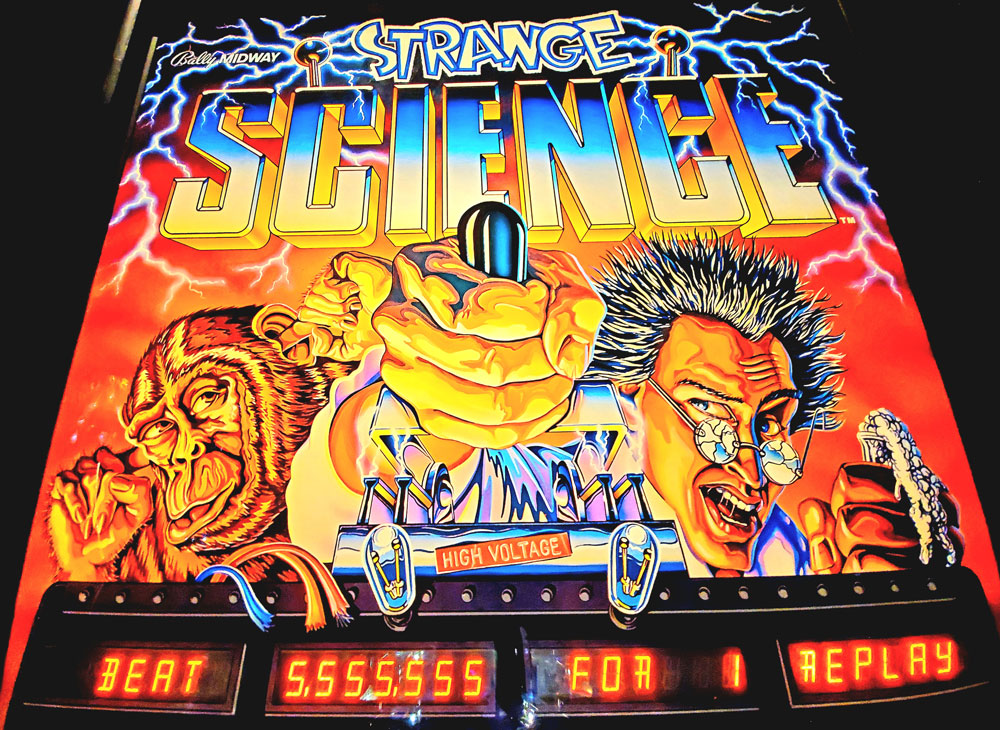 Pinball Strange Science Backglass 