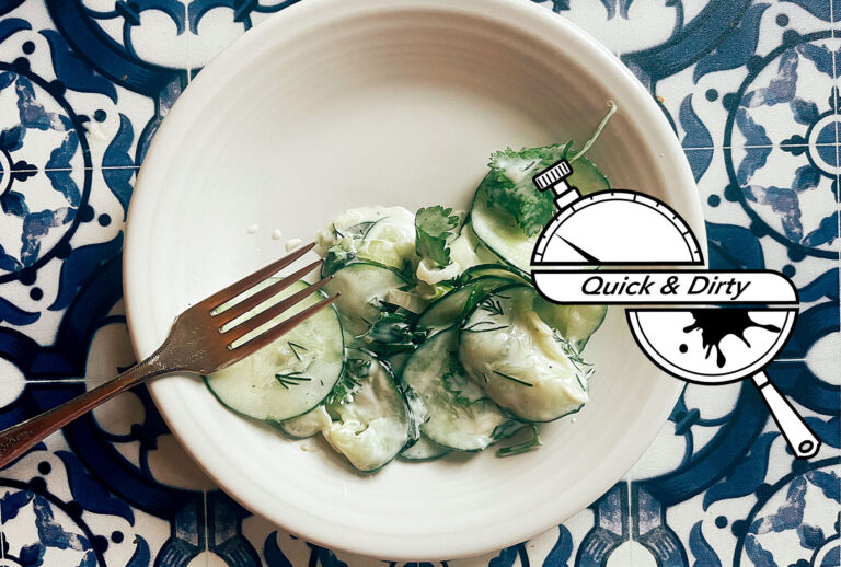 Creamy cucumber salad (Mary Elizabeth Williams)