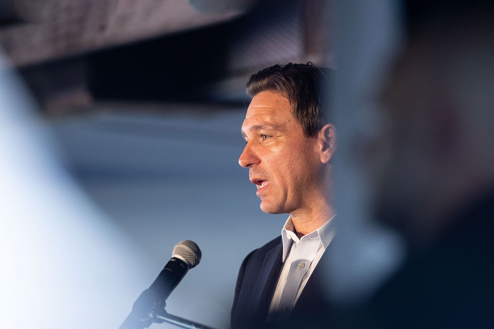 Republican presidential candidate Florida Gov. Ron DeSantis delivers remarks during his "Our Great American Comeback" Tour stop on June 1, 2023 in Salem, New Hampshire. (Scott Eisen/Getty Images)