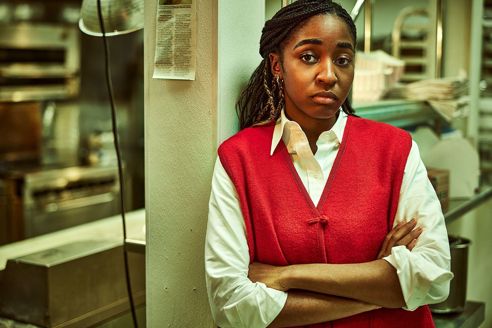 Ayo Edebiri as Sydney Adamu in "The Bear" (Frank Ockenfels/FX)