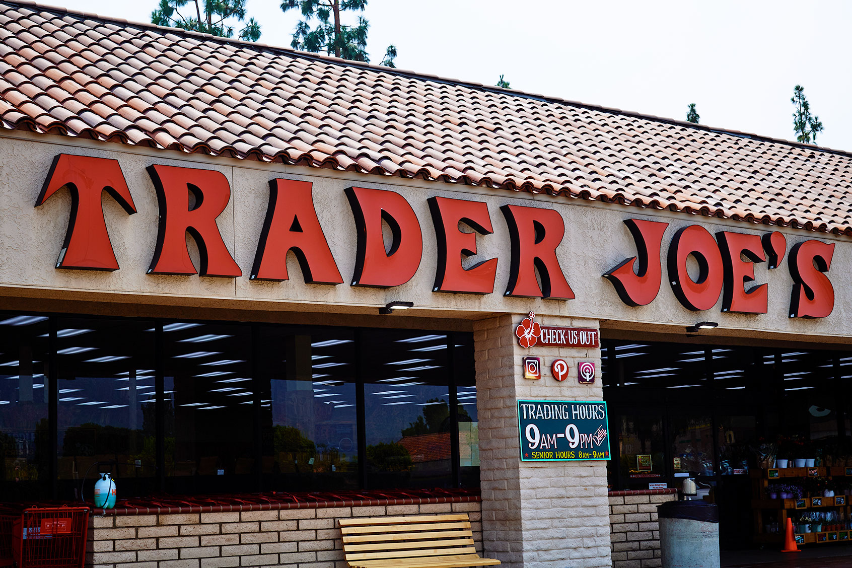 The storefront of Trader Joe’s in Los Angeles, California (Michael Buckner/Penske Media via Getty Images)