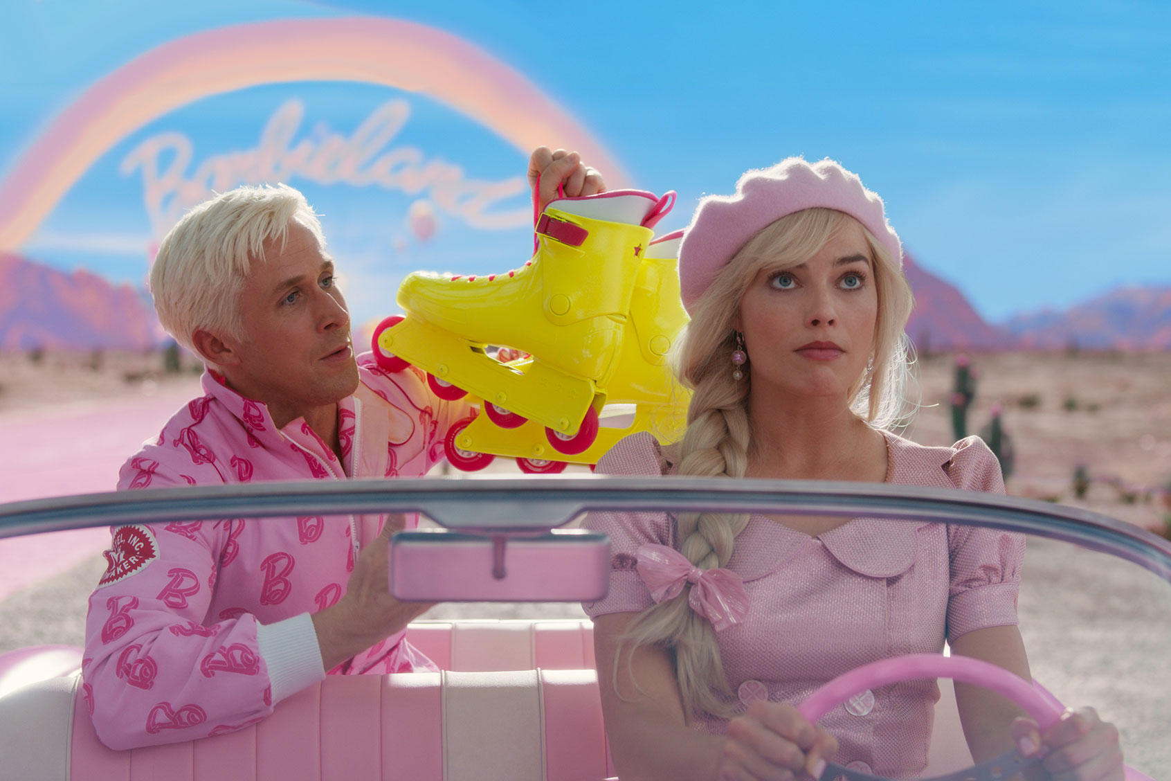 Ryan Gosling as Ken and Margot Robbie as Barbie in "Barbie" (Courtesy of Warner Bros. Pictures)