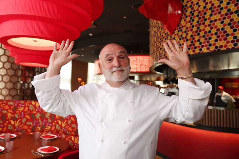Chef Jose Andres captured at their new restaurant Jaleo during the Grand Reveal Weekend of Dubai’s new ultra-luxury resort, Atlantis The Royal on January 20, 2023 in Dubai, United Arab Emirates. (Francois Nel/Getty Images for Atlantis The Royal)