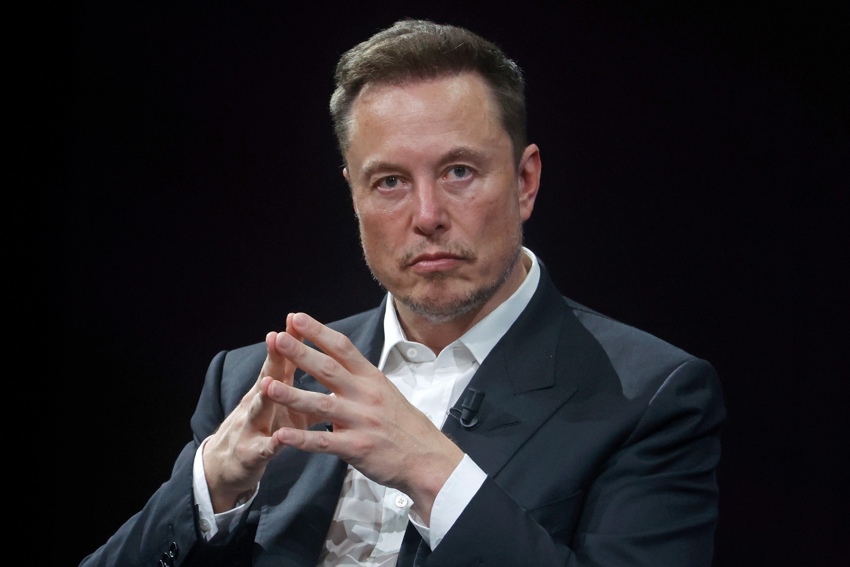 Chief Executive Officer of SpaceX and Tesla and owner of Twitter, Elon Musk attends the Viva Technology conference dedicated to innovation and startups at the Porte de Versailles exhibition centre on June 16, 2023 in Paris, France. (Chesnot/Getty Images)