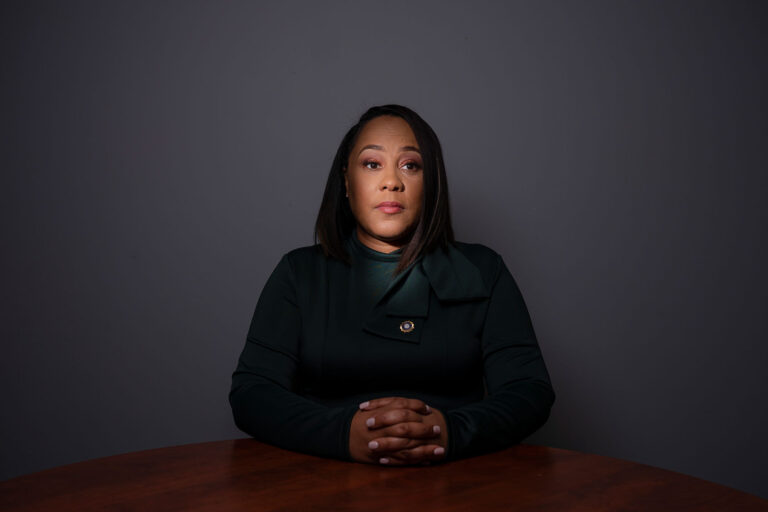 Fani Willis, the District Attorney of Fulton County, Georgia inside her office chambers in the Fulton County Justice Center Tower in Atlanta, Georgia on Tuesday, September 20, 2022. (David Walter Banks/Getty Images)